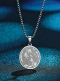 Koi Fish Pair Silver Necklace