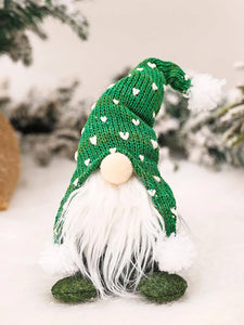 Heart Design Green Gnome Decoration