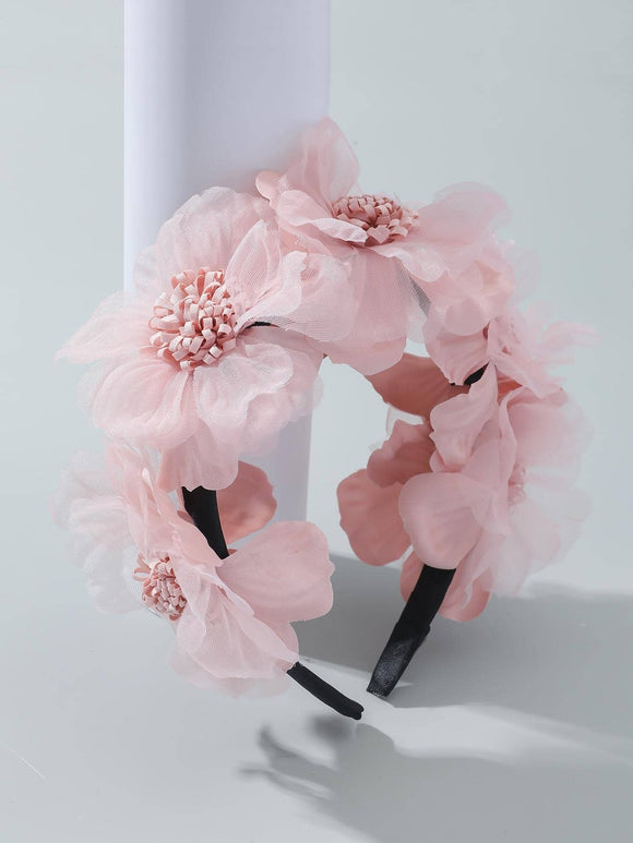 Pink Floral Headband