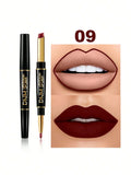 Dual Ended Wine Color Lipstick and Lip Liner Combo #9