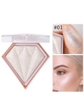 Diamond Shaped White Powder Face Highlighter #1