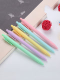 5 Pcs Simple Candy Colored Macaroon Ballpoint Pens