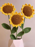 Handmade Crochet Sunflower Bouquet