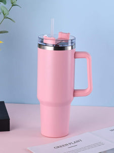 Bubble Gum Pink Double Layer Stainless Steel Insulated 40 oz Tumbler