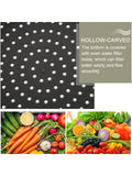 Green Silicone and Hard Plastic Collapsible Strainer