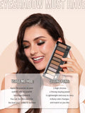 Misslyn 10 Shades of Earth Tones Matte and Shimmer Eyeshadow Palette