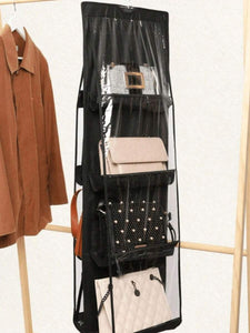 8 Grid Black Multi Layer Handbag Organizer