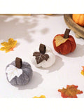 3 pcs Harvest Festival Cable Knit Sweater Design Little Pumpkin Set