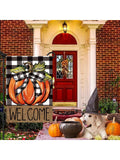 Welcome Pumpkin Garden Flag