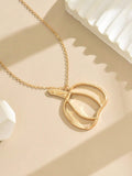 Gold Pumpkin Pendant Necklace