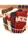 5 pair Women’s Multi Color Elk/Reindeer Socks