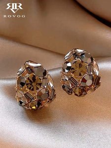 Smoky Quartz and Hematite Hoop Earrings