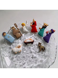 9 Pc Christmas Nativity Scene Refrigerator Magnets