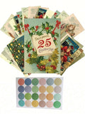 12 Pc Vintage Christmas Card Set