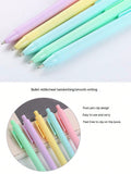 5 Pcs Simple Candy Colored Macaroon Ballpoint Pens