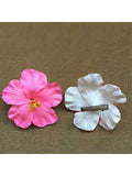 4 Pc Multi Color Hibiscus Flower Clips