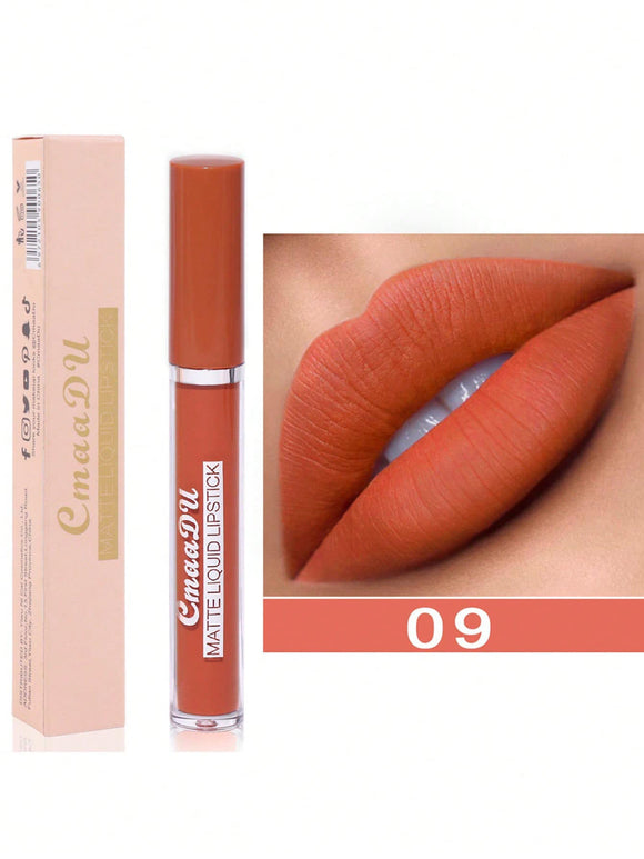 Orange Matte Liquid Lipstick #09