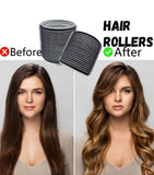 30 Pc Self Grip Black Hair Rollers Set