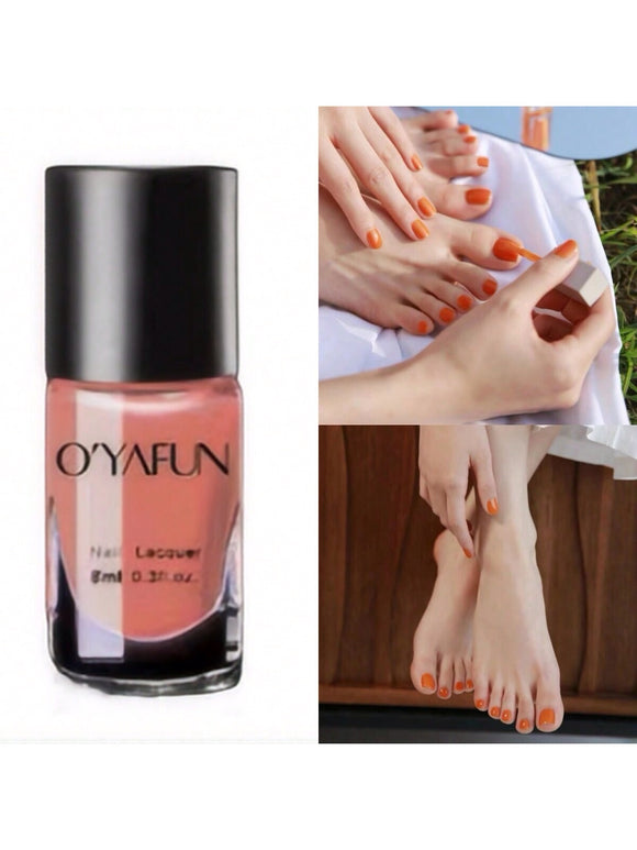 Salmon Color Fast Drying Peel Off Nail Polish