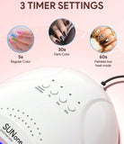 UV LED Gel Nail Lamp with Smart Sensor Technology