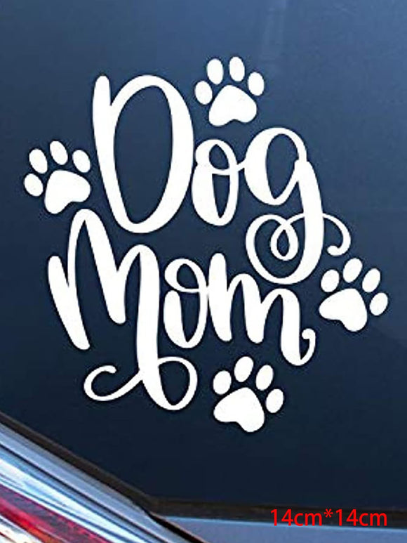 Dog Mom Car Window Decal
