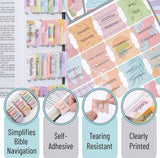 120 Pc Laminated Bible Tabs