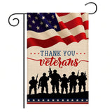 Thank You Veteran’s Patriotic Garden Flag