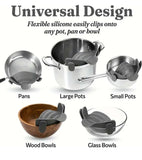 Grey Adjustable Silicone Pot Strainer