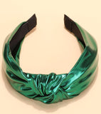 Metallic Green Wide Headband