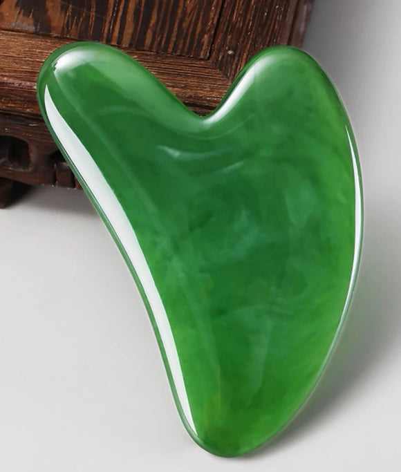 Green Acrylic Gua sha Face Sculpting Tool