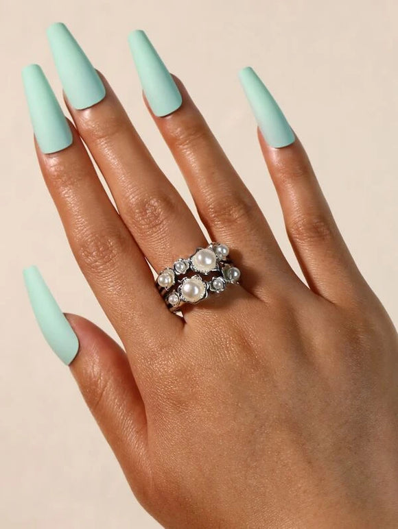 Pearl Floral Ring