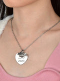 Class of 2023 Heart Pendant Silver Necklace