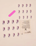 Lavender Ombré Long Coffin Style Nail Set