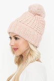 Blush Pom Beanie