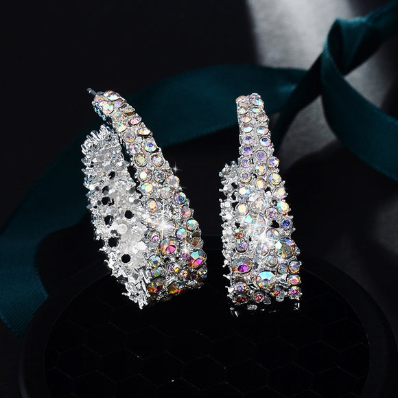 Iridescent Hoop Earring