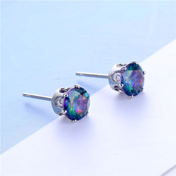 Oil Spill Stud Earrings