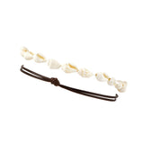 Seashell & Braided Anklet Set