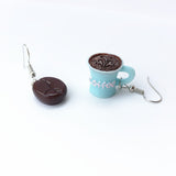 Coffee Cup & Bean Earring Set