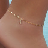 Starfish Pendant Anklet