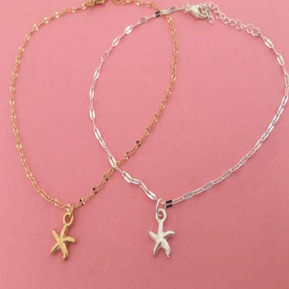 Starfish Pendant Anklet