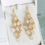 Multi Layered Crystal Earrings