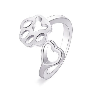 Love Dog Paw Ring