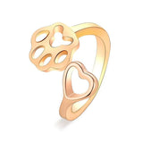 Love Dog Paw Ring