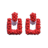 Square Metal Fashion Earrings