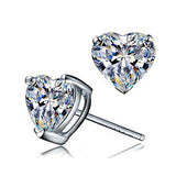 Heart Shaped Zircon Stud Earring