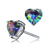 Heart Shaped Zircon Stud Earring