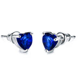 Heart Shaped Zircon Stud Earring