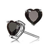 Heart Shaped Zircon Stud Earring