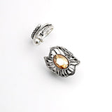 Champagne Gemstone & Pearl Ring Set