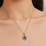 Sunflower Tanzanite Sapphire Necklace & Earring Set